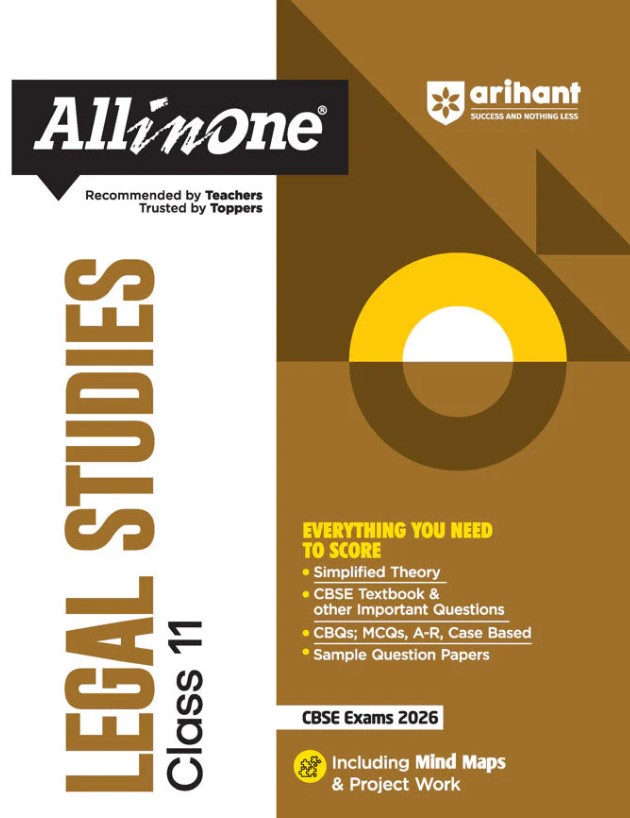 CBSE All in One Legal Studies Class 11 Exam 2025-26 